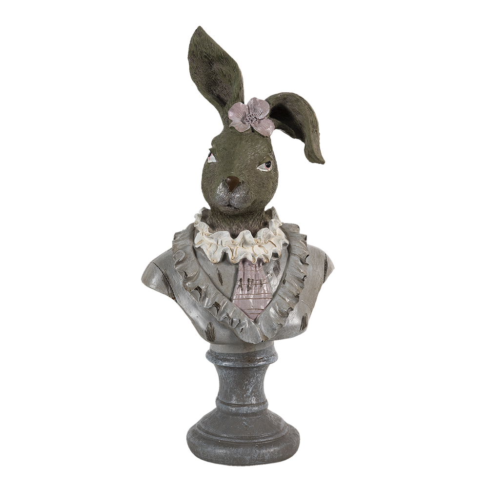 [6PR3544] Decoratie konijn 12x12x32 cm