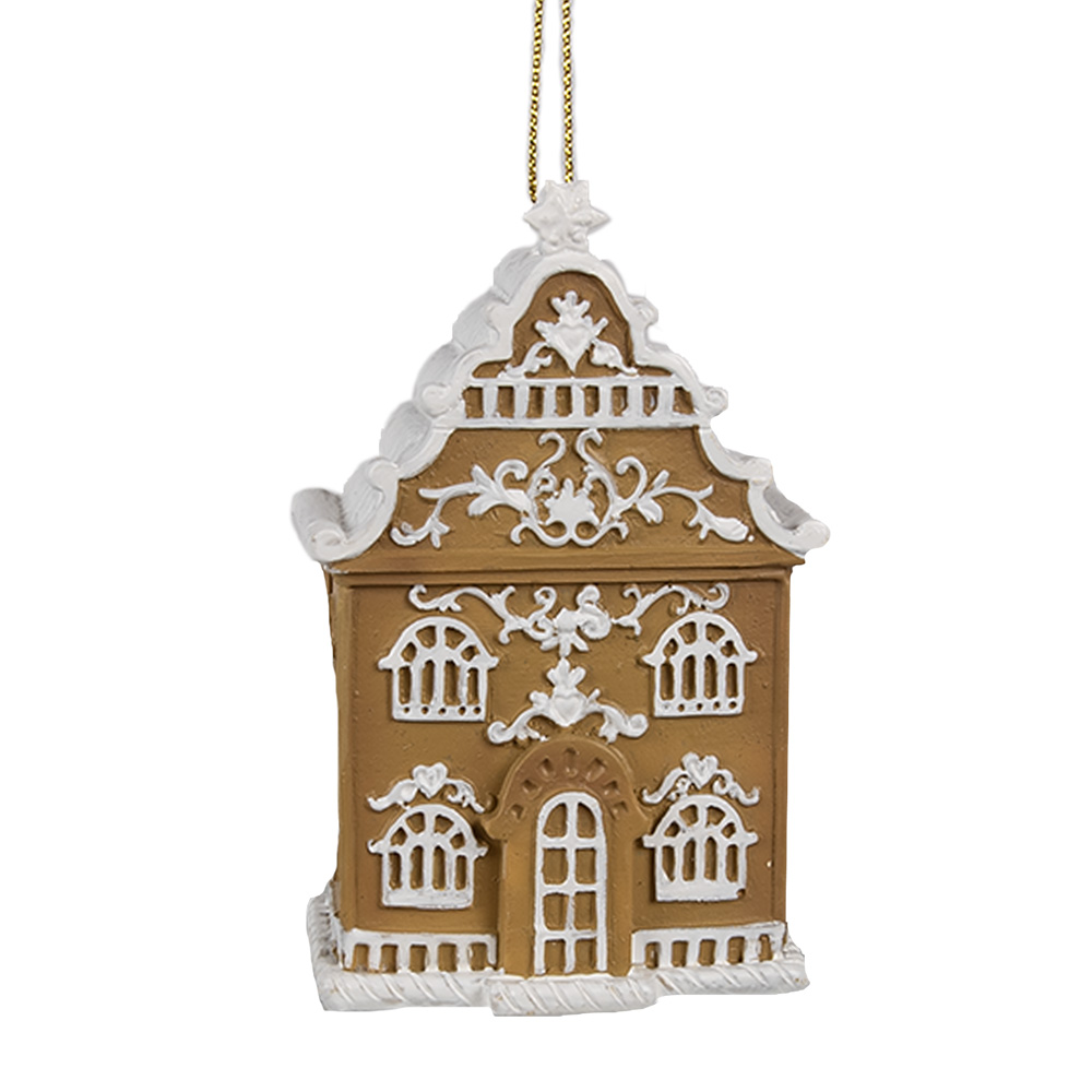 Decoratie hanger huisje 6x4x9 cm