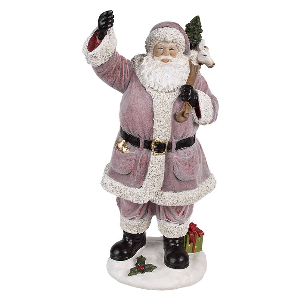 Decoratie kerstman 24x19x43 cm