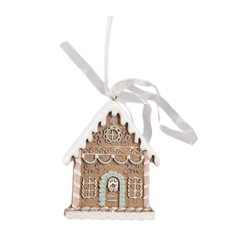 Decoratie hanger huisje 6x1x8 cm