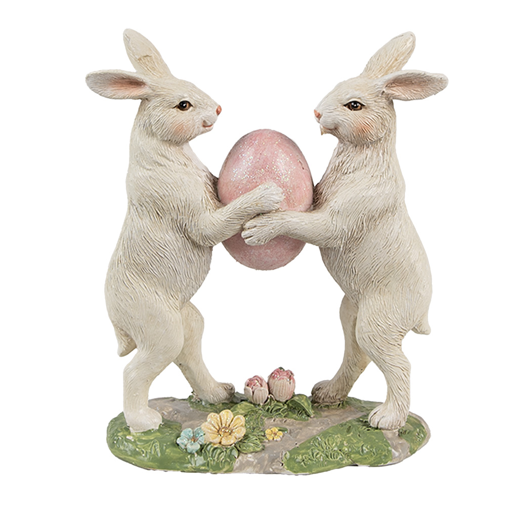 [6PR4390] Decoratie konijnen 11x5x13 cm