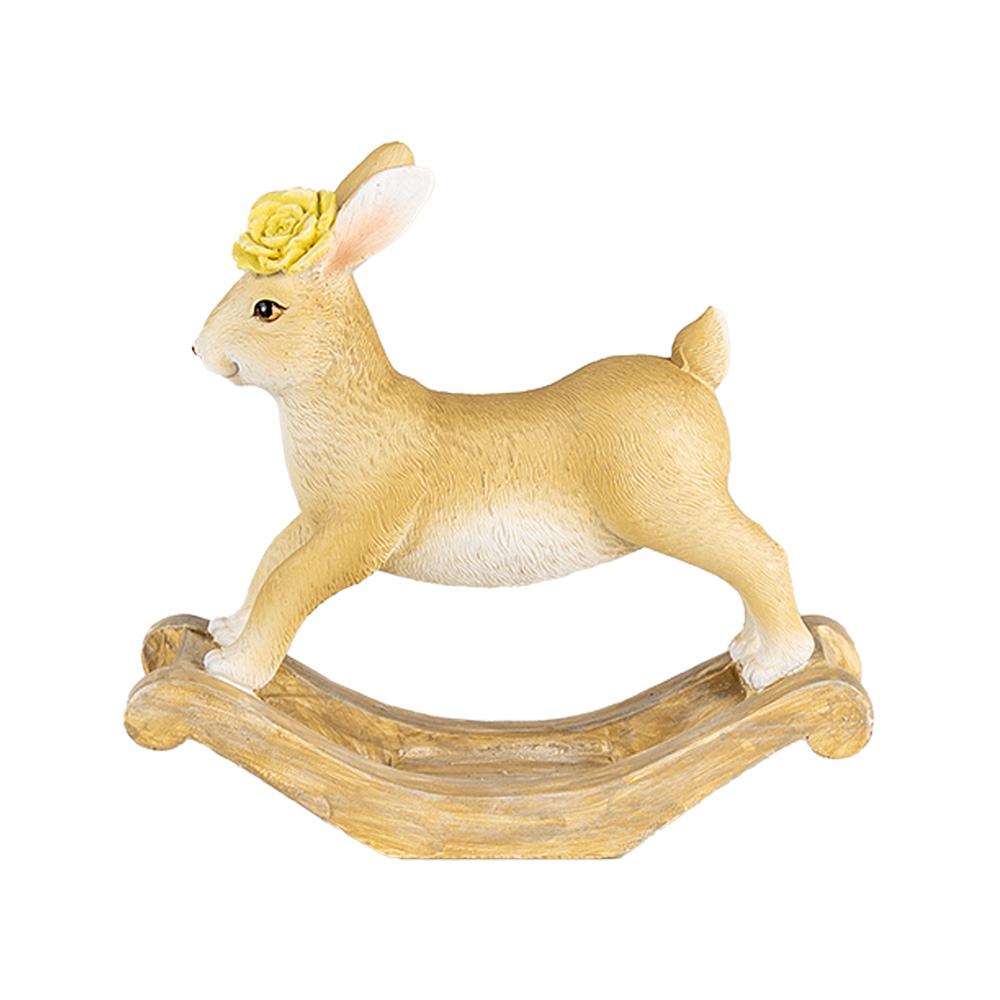 [6PR4410] Decoratie hobbelkonijn 16x5x14 cm