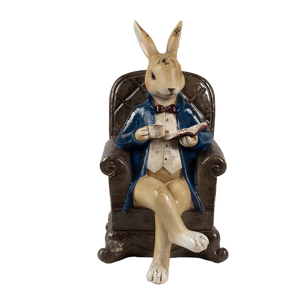 Decoratie konijn 12x10x18 cm