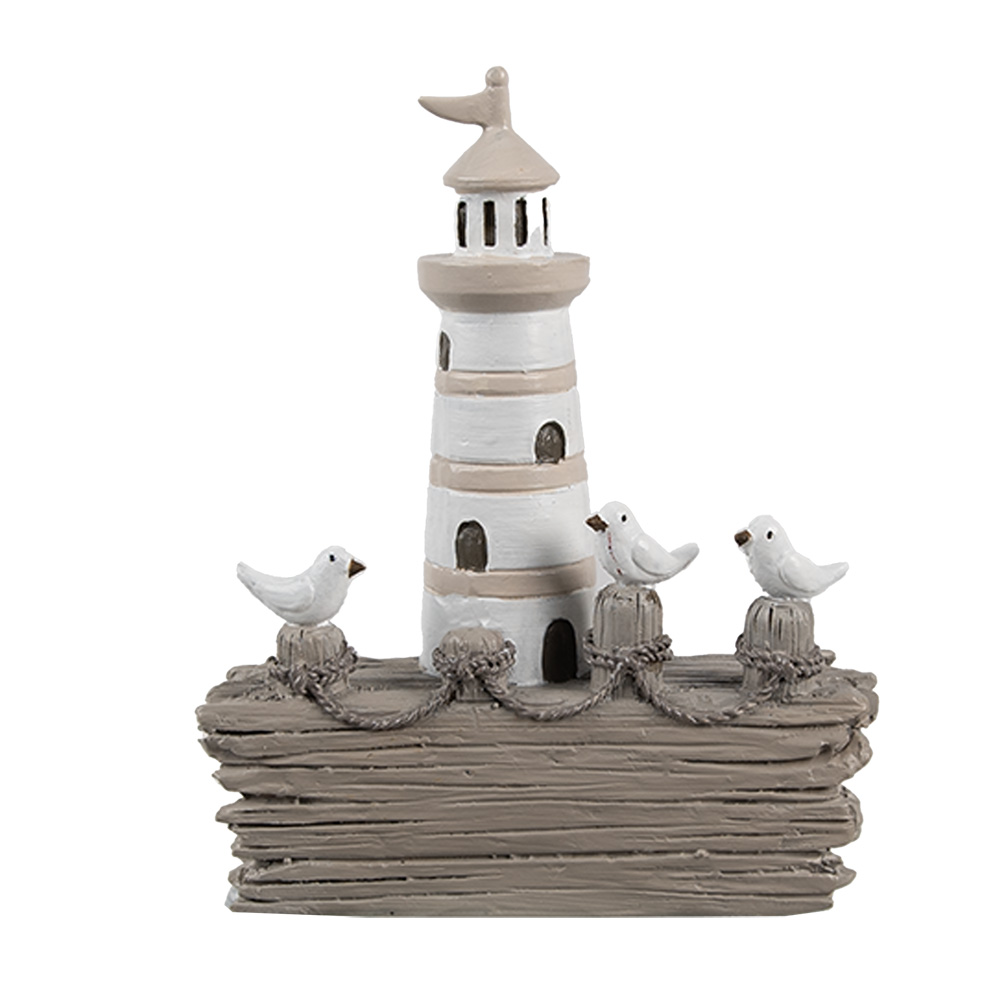 [6PR4422] Decoratie vuurtoren 10x4x12 cm