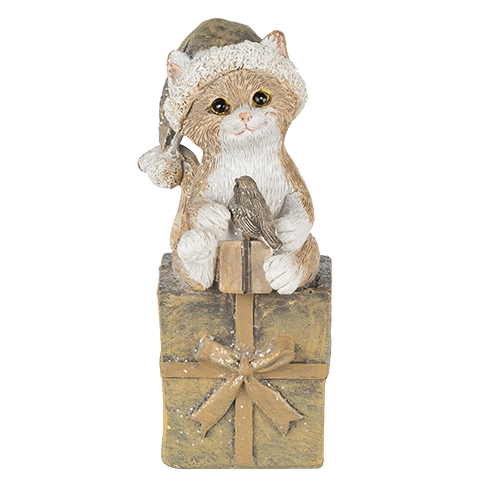 [6PR4643] Decoratie kat 5x4x10 cm