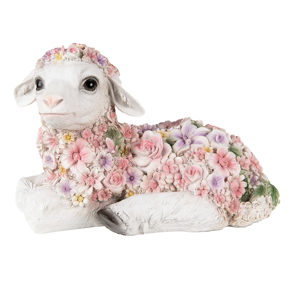 [6PR4879] Decoratie schaap 25x13x16 cm