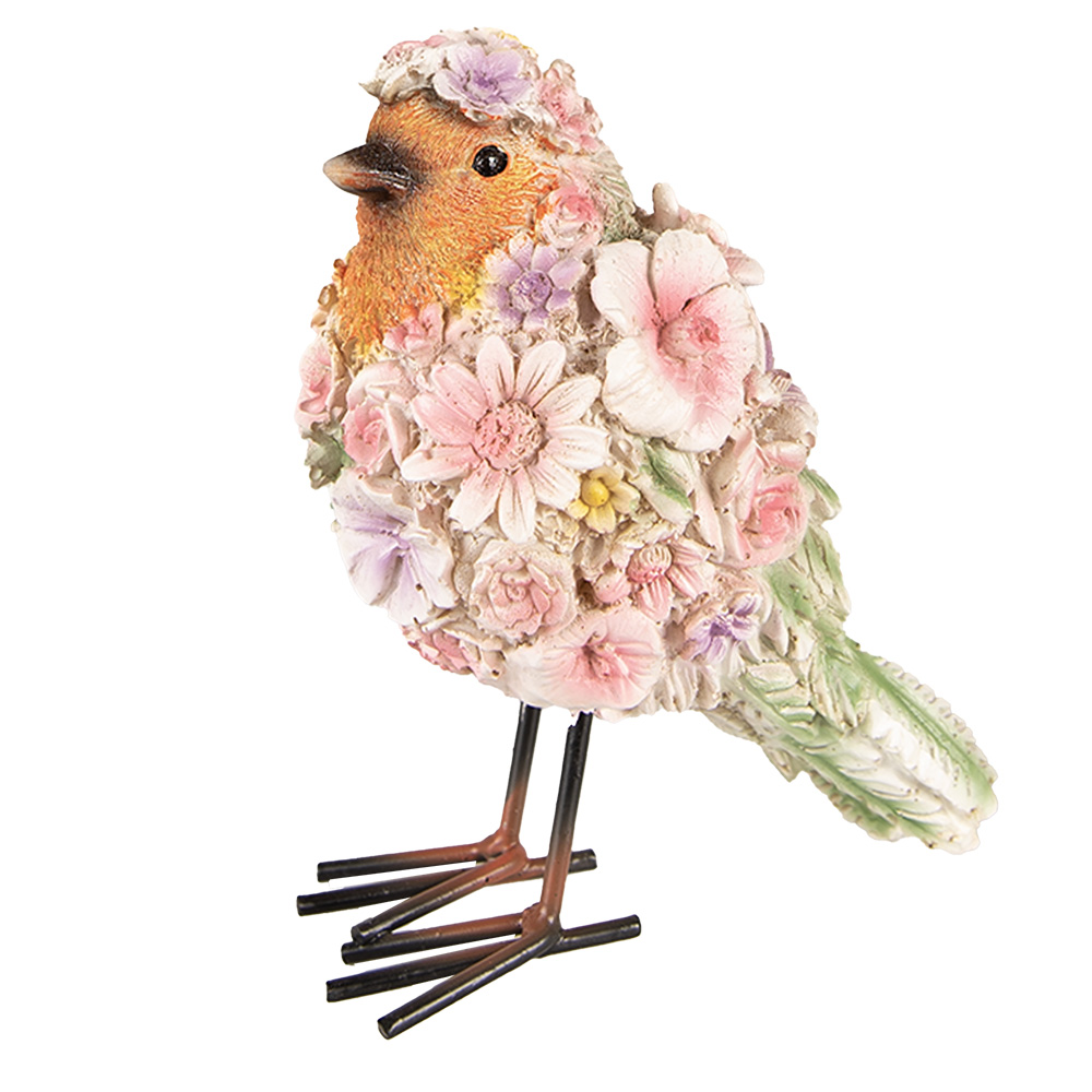 [6PR4882] Decoratie vogel 7x10x12 cm