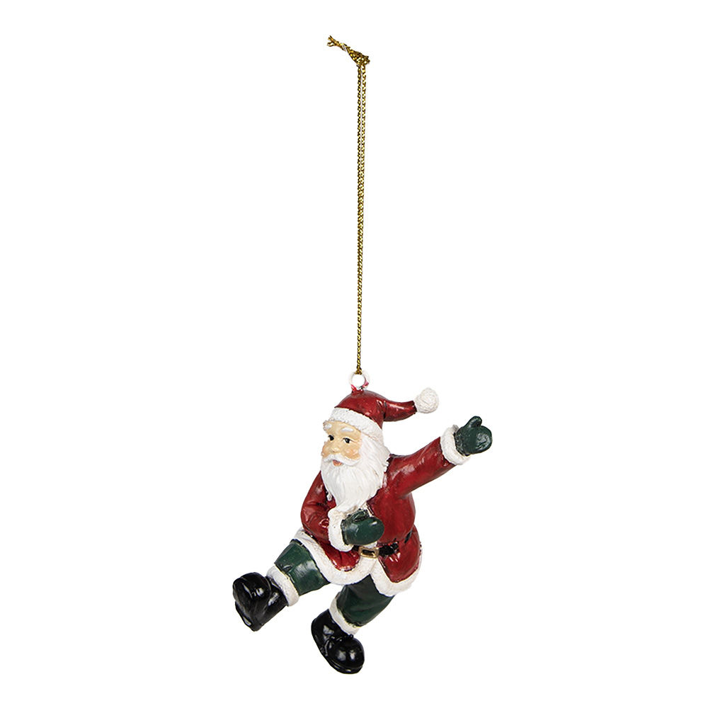 [6PR4927] Decoratie hanger kerstman 5x5x8 cm