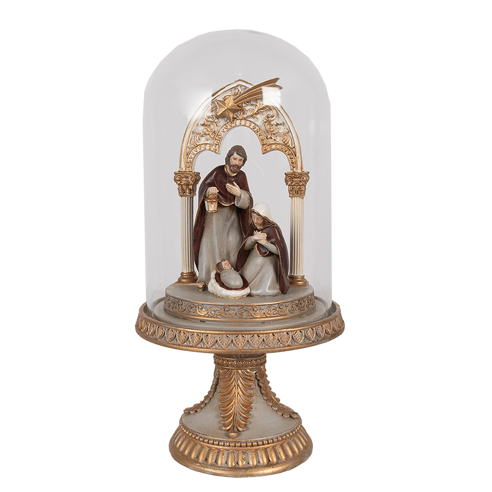 [6PR4947] Stolp met decoratie Ø 14x29 cm