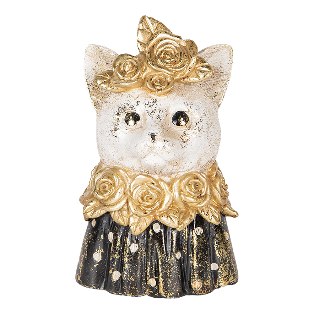 [6PR5076] Decoratie buste kat 12x10x18 cm