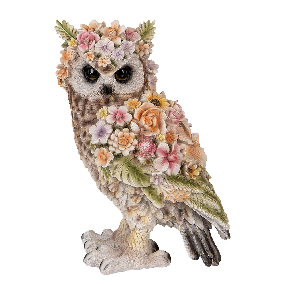 Decoratie uil 21x18x31 cm