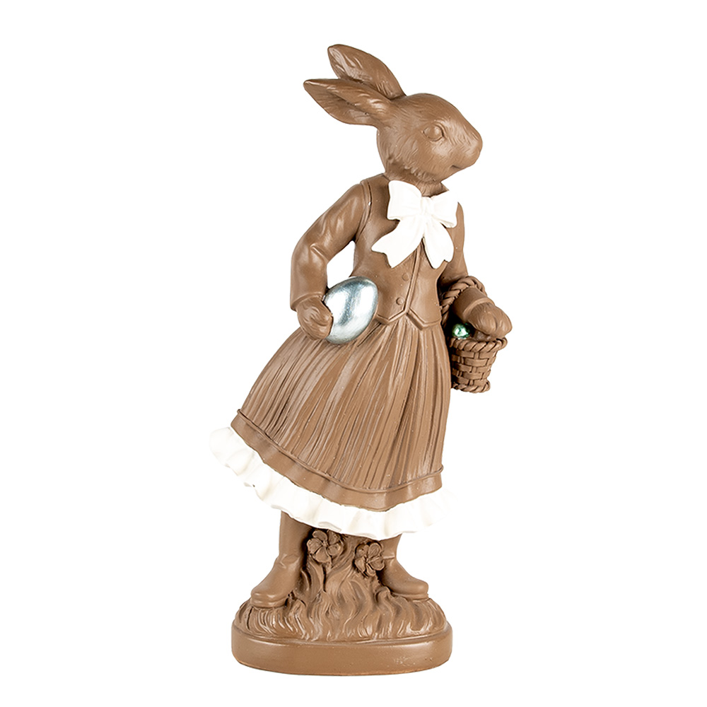Decoratie konijn 18x9x39 cm