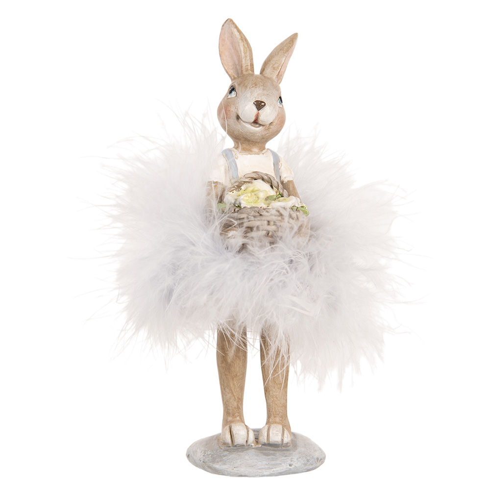 Decoratie konijn 6x6x17 cm