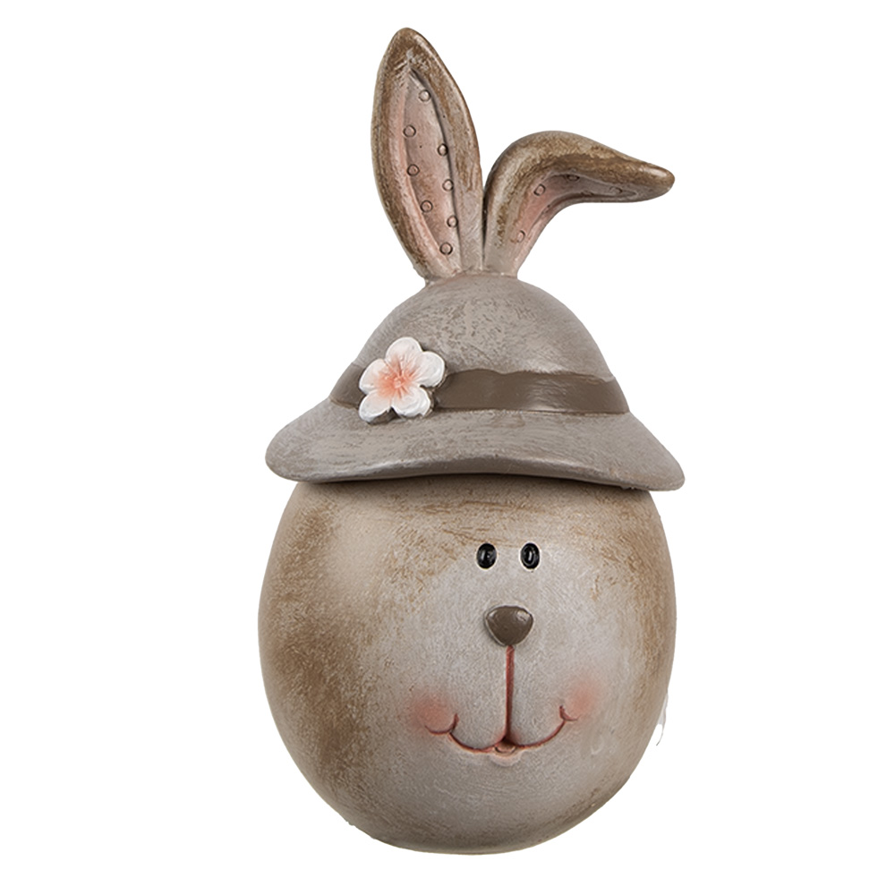 [6PR5263] Decoratie konijn Ø 7x13 cm