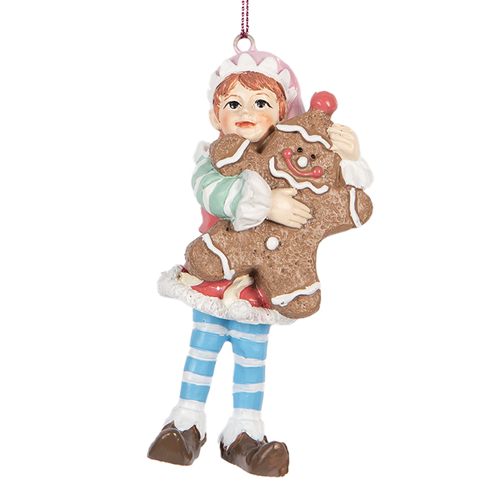 [6PR5299] Decoratie hanger elf 5x4x11 cm