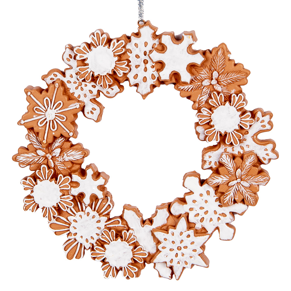 Decoratie hanger krans Ø 18x2 cm