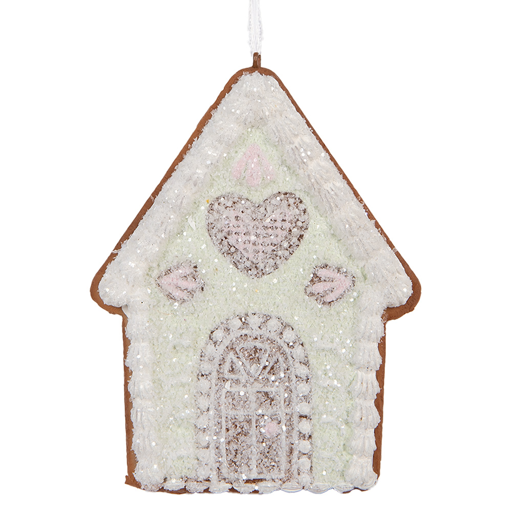 Decoratie hanger huisje 8x1x10 cm