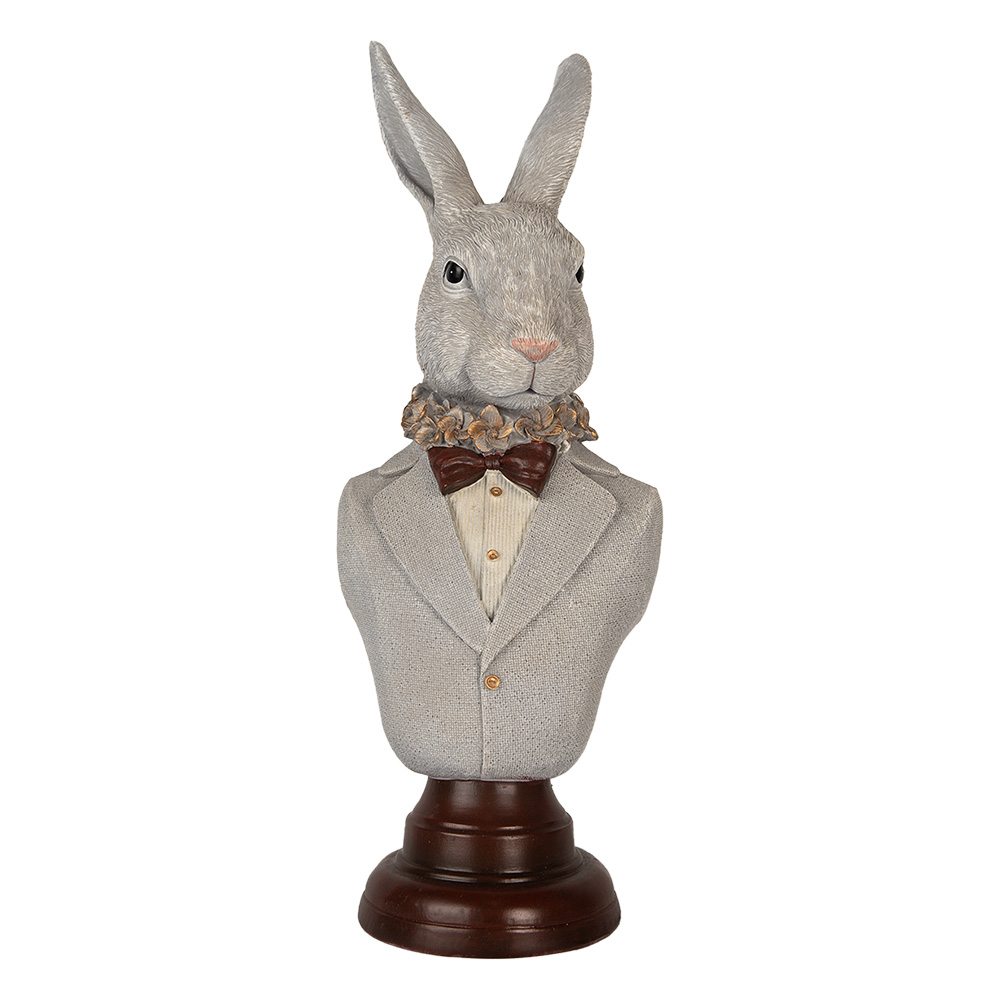 [6PR5361] Decoratie buste konijn 15x13x39 cm