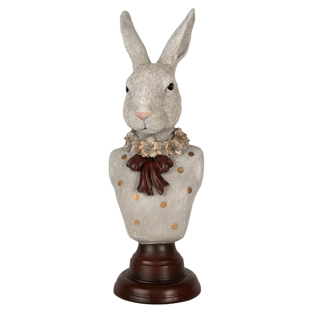 [6PR5362] Decoratie buste konijn 13x12x39 cm