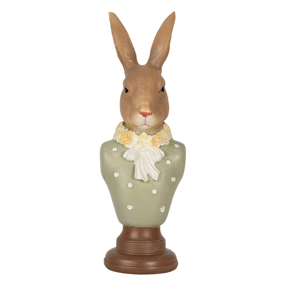 Decoratie buste konijn 6x5x18 cm