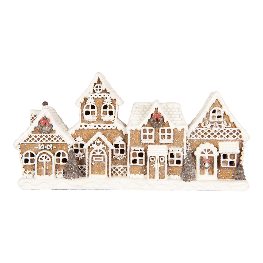 [6PR5377] Decoratie van huisjes 25x6x13 cm