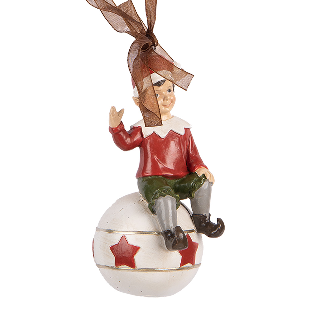 [6PR5389] Decoratie hanger elf 5x5x10 cm