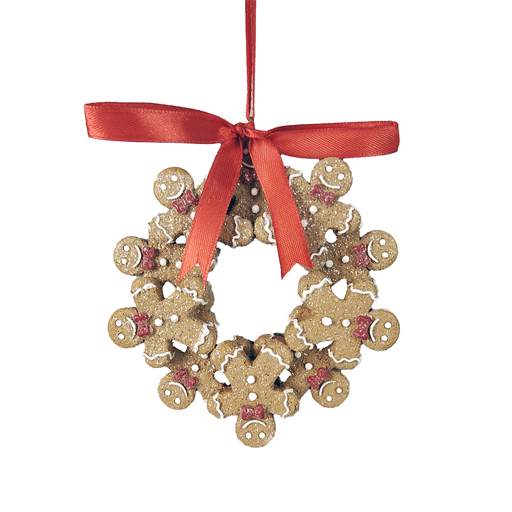 [6PR5414] Decoratie hanger peperkoekpoppen 10x2x10 cm