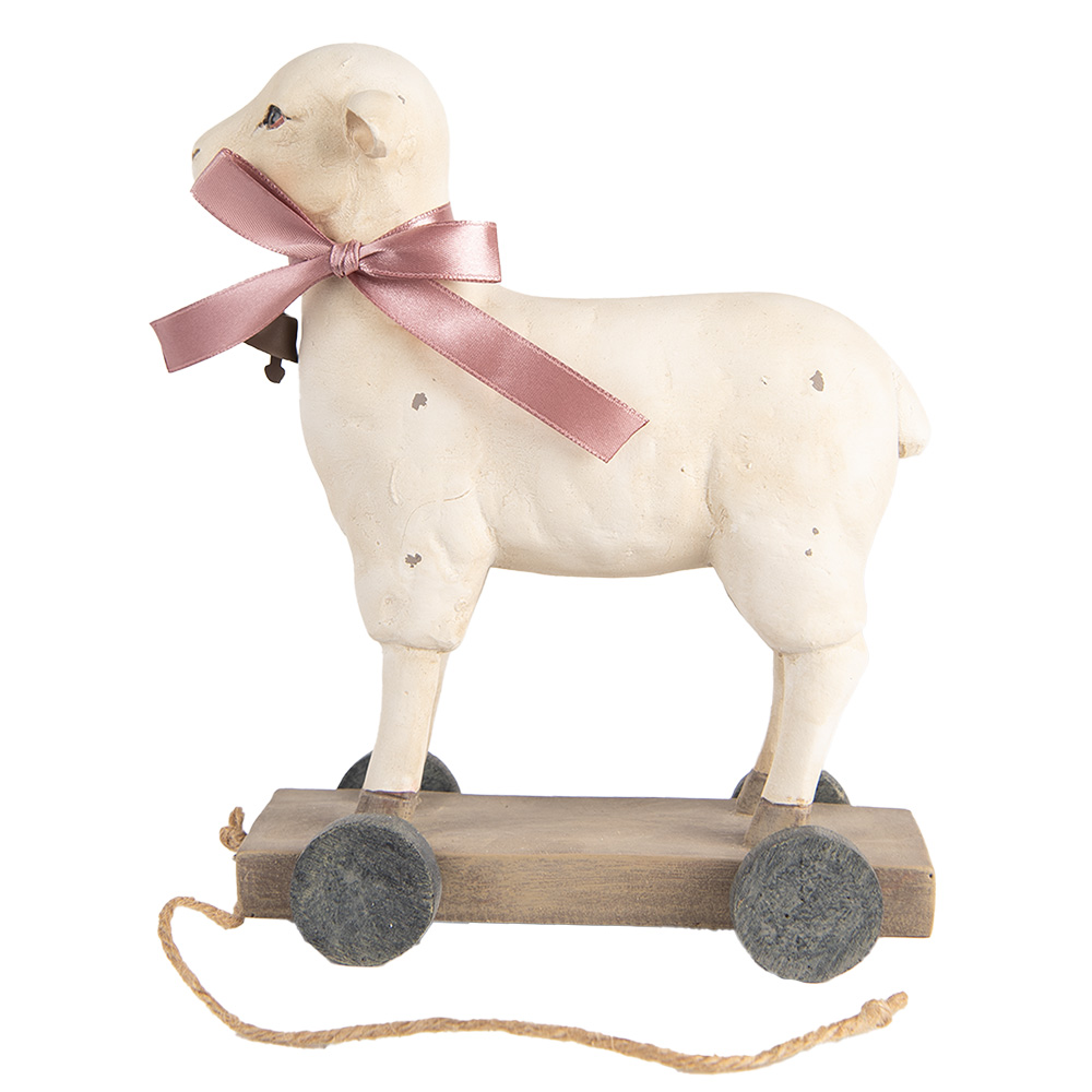 [6PR5419] Decoratie schaap 17x9x20 cm