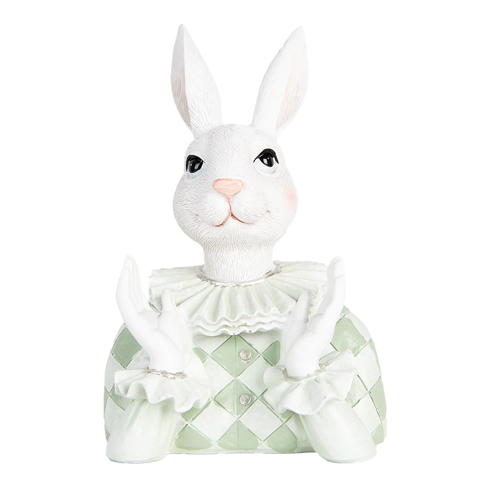 Decoratie konijn 11x10x16 cm