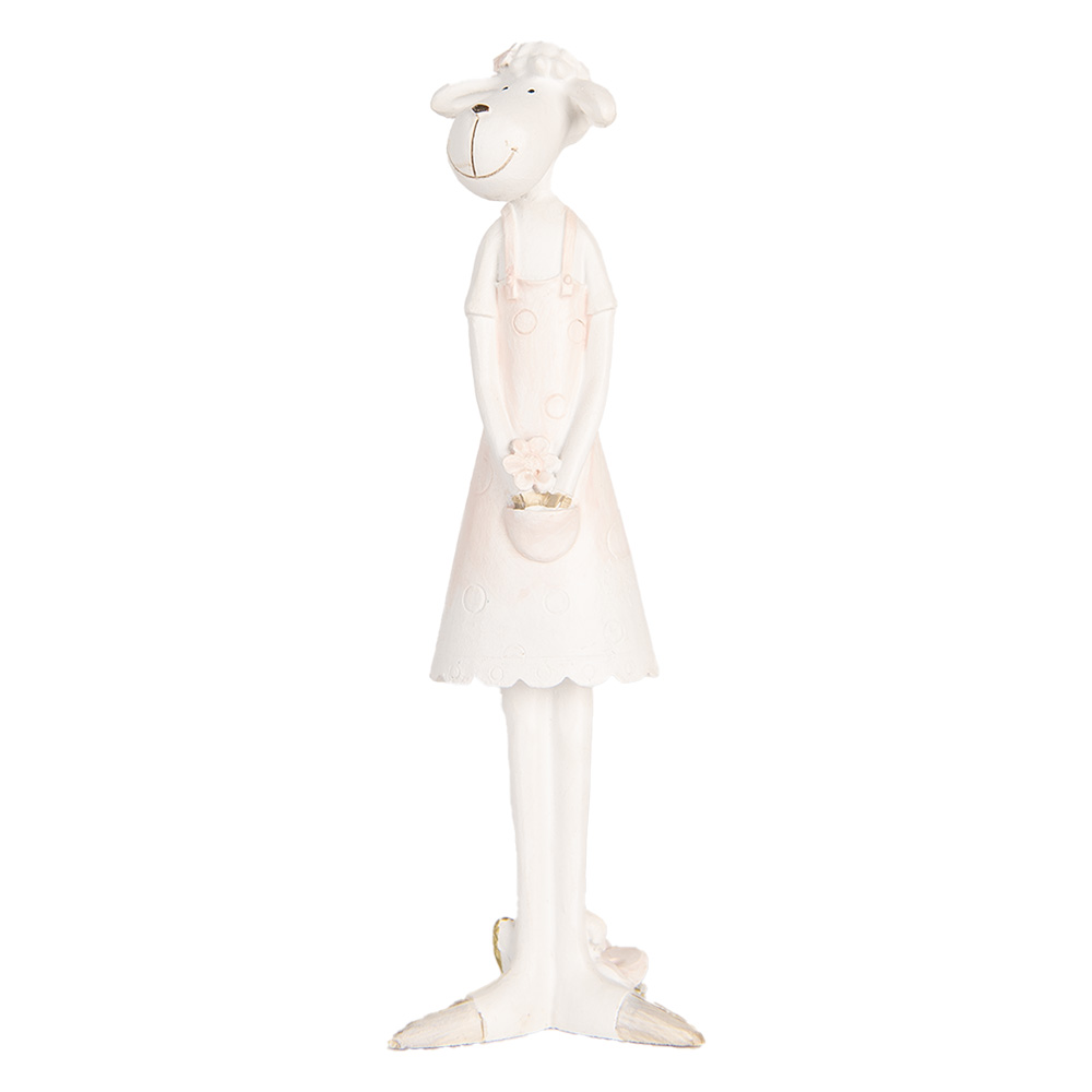 [6PR5470] Decoratie Schaap 6x4x17 cm