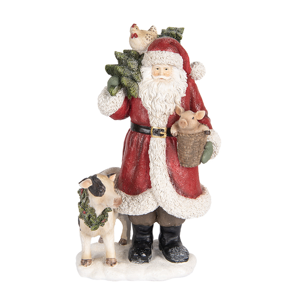 [6PR5517] Decoratie kerstman 17x16x30 cm