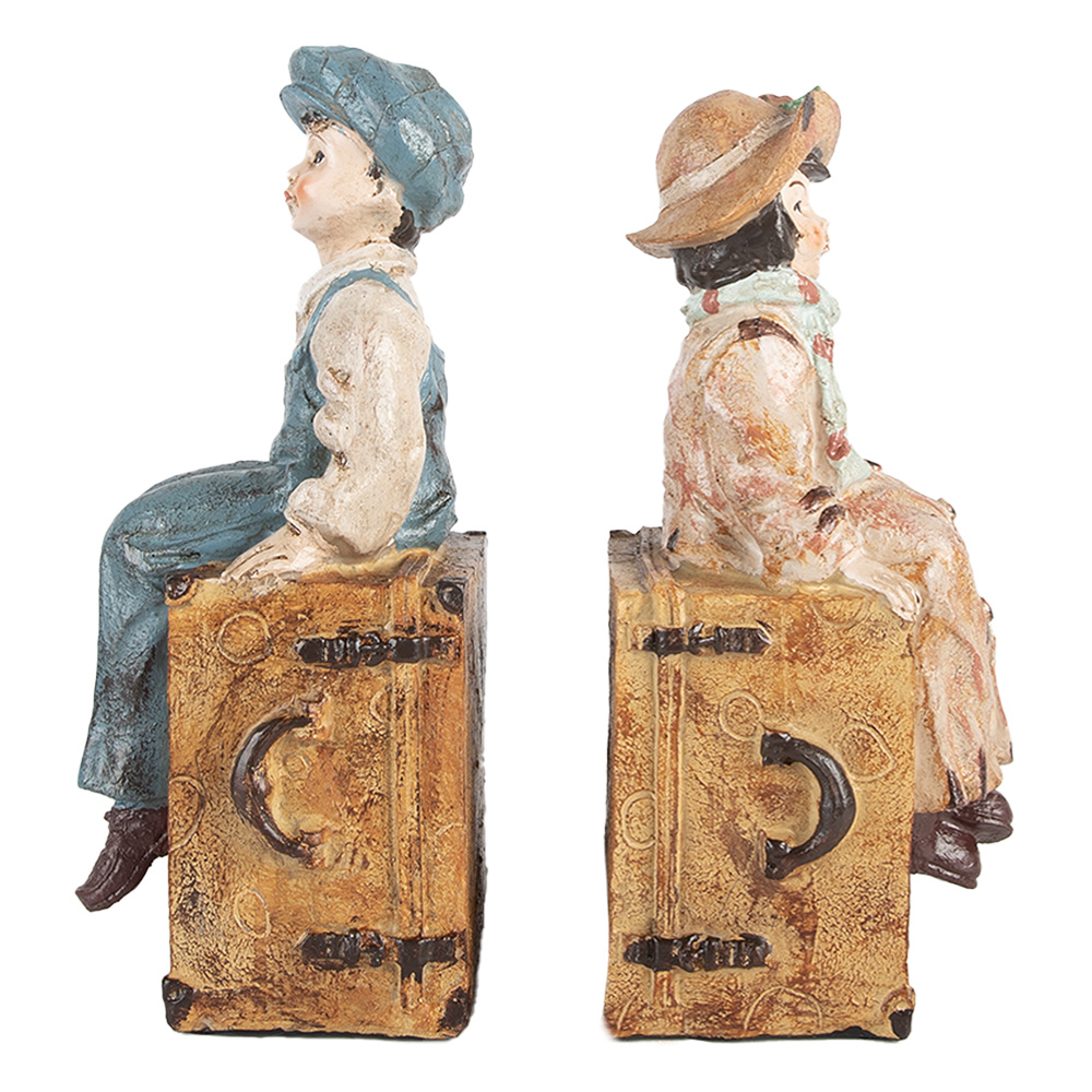 [6PR5556] Boekensteun (2) 19x10x22 cm