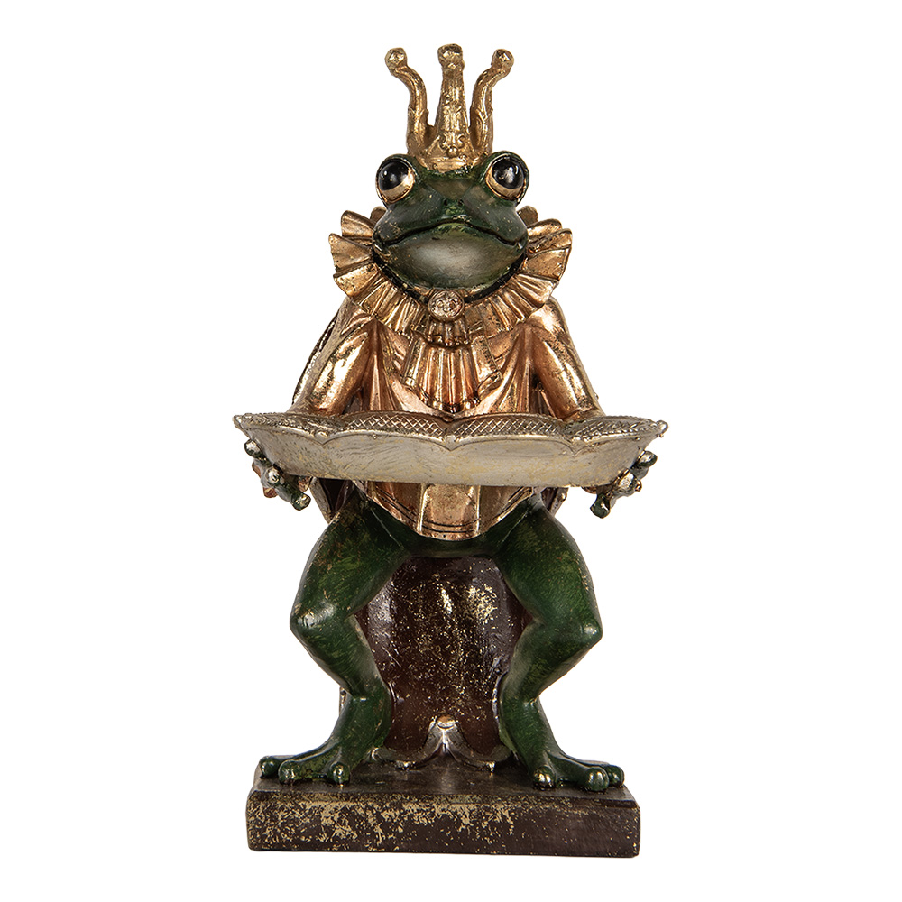 [6PR5565] Decoratie kikker 16x15x28 cm