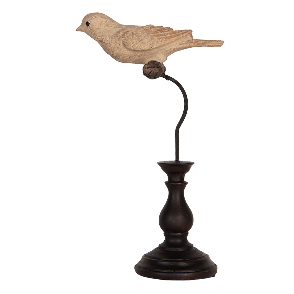 Decoratie vogel 12x7x21 cm