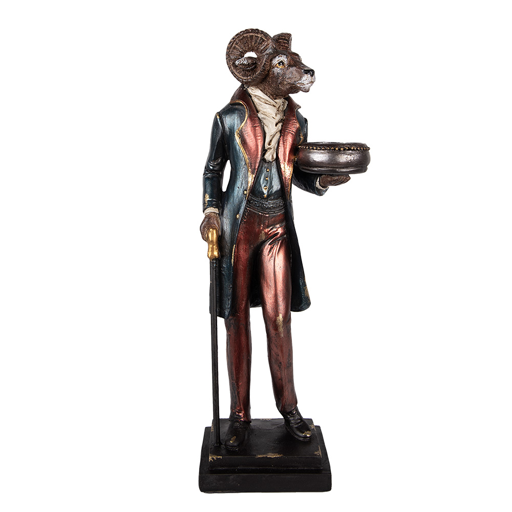 [6PR5592] Kandelaar schaap 13x10x35 cm