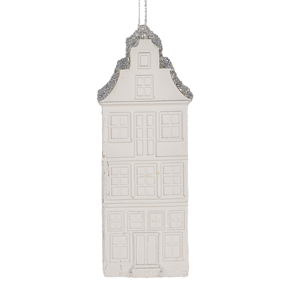 [6PR5610] Decoratie hanger huisje 4x4x11 cm