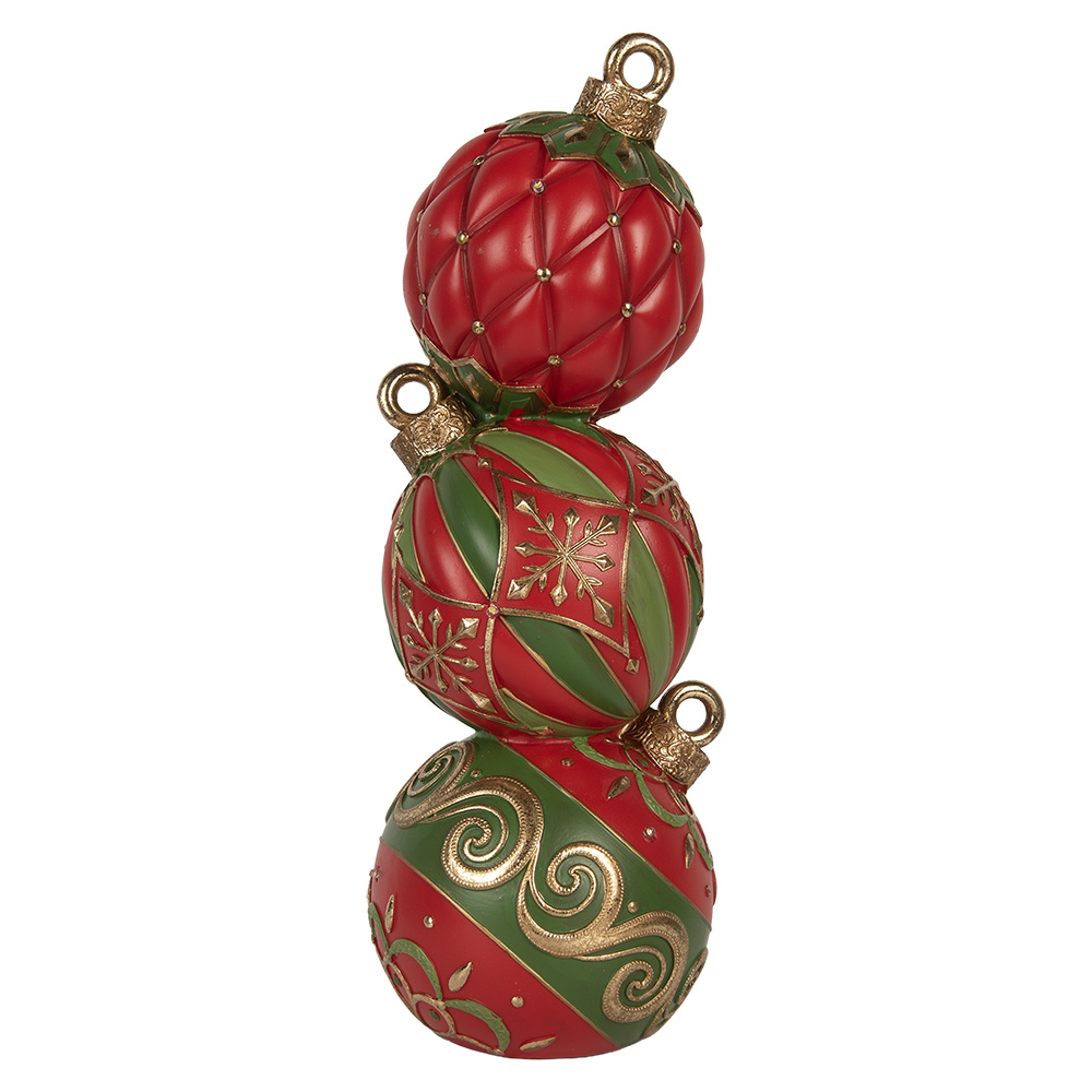 [6PR5617] Decoratie Kerstbal met LED 14x14x40 cm / 3xAAA