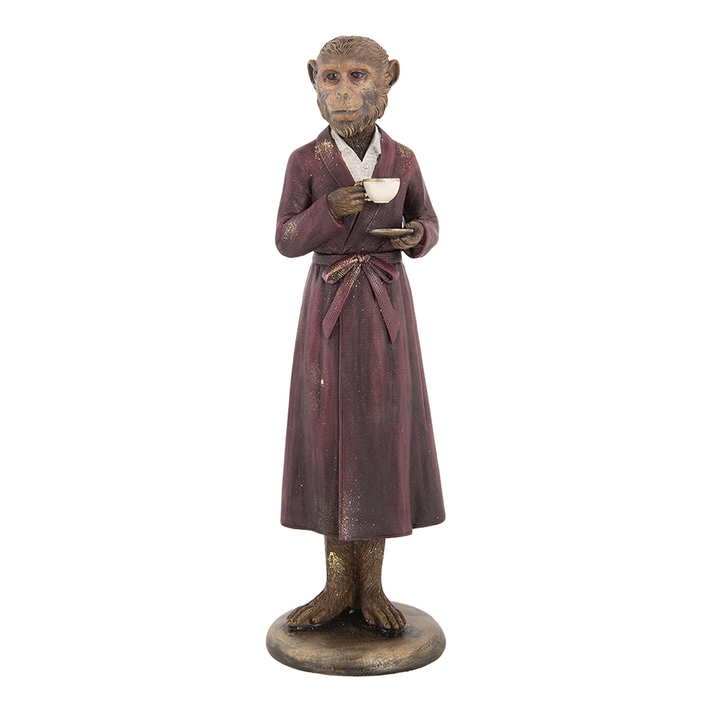 [6PR5636] Decoratie aap 9x8x28 cm