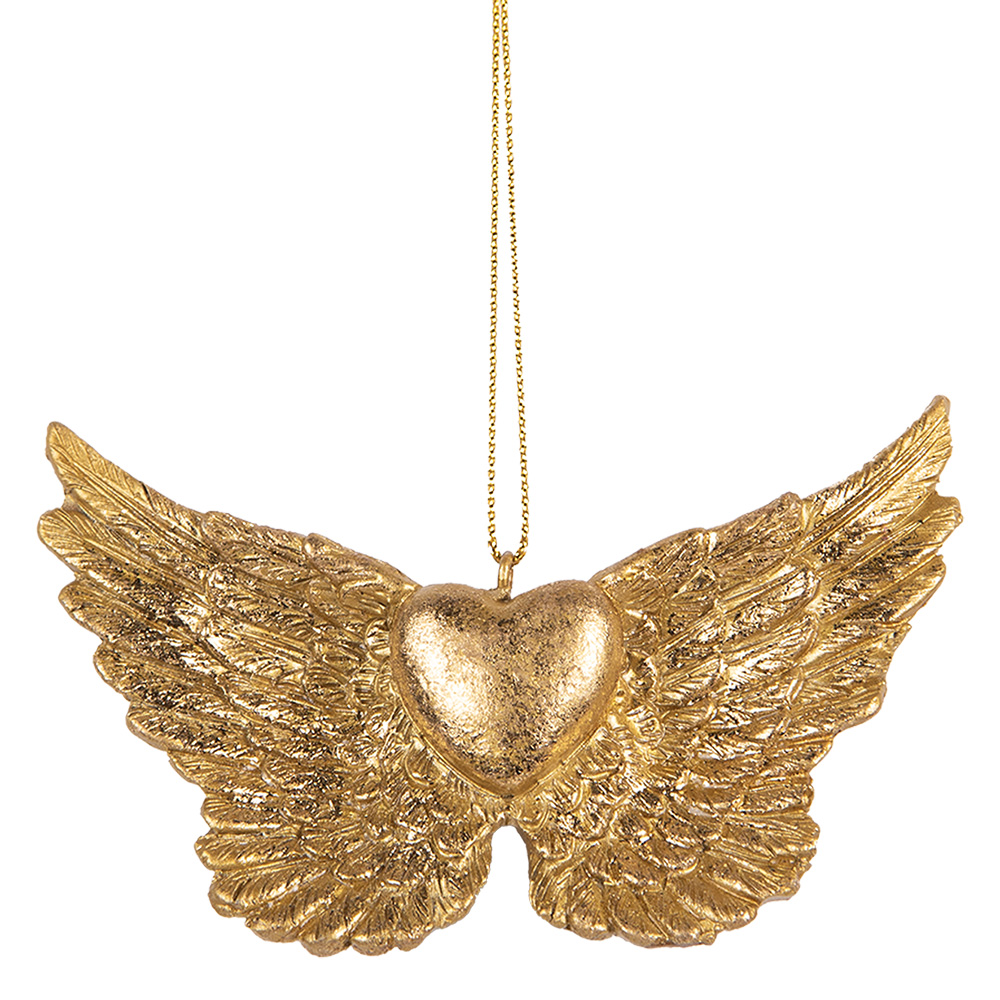 [6PR5640] Decoratie hanger vleugels 10x2x7 cm