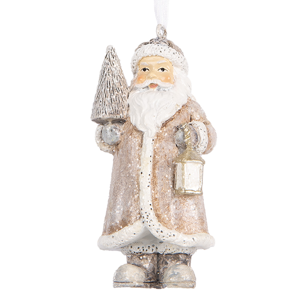 [6PR5661] Decoratie hanger kerstman 5x4x9 cm