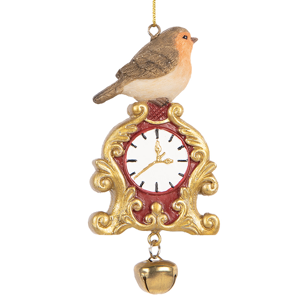 [6PR5664] Decoratie hanger vogel 6x3x11 cm