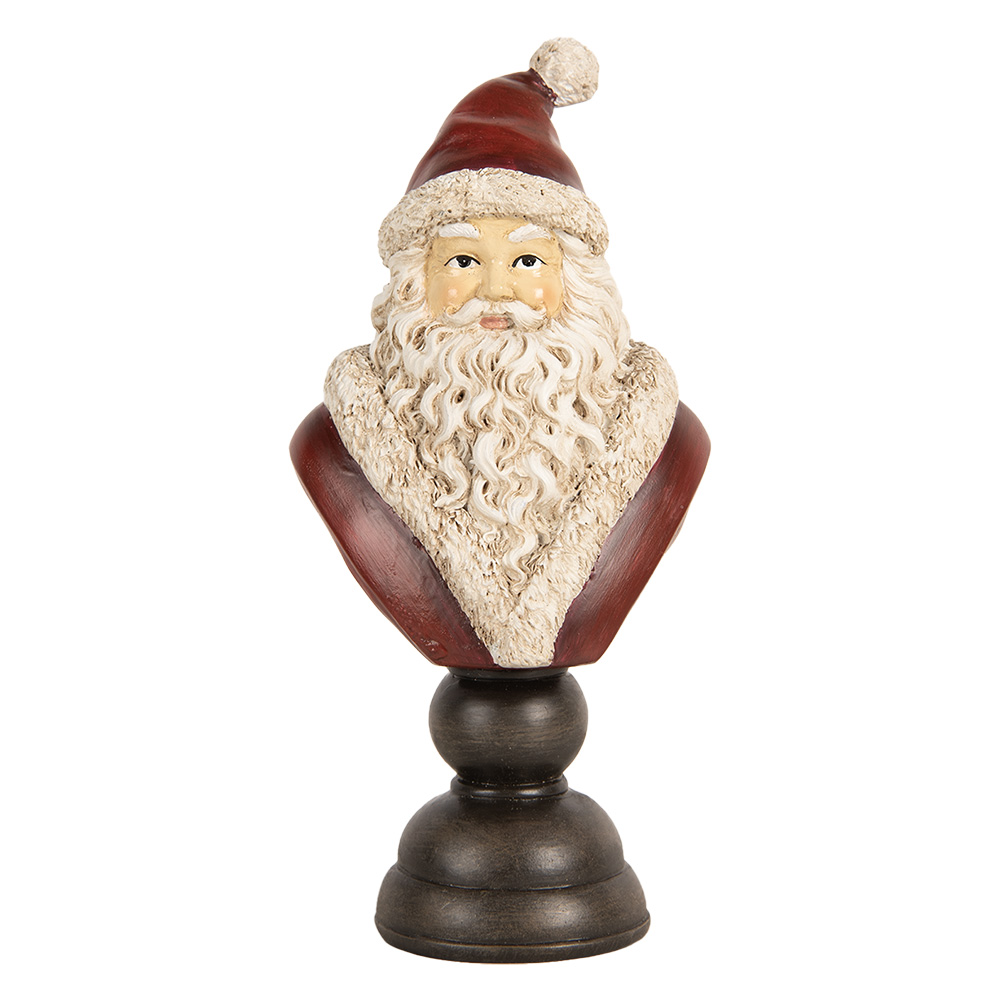 [6PR5673] Decoratie buste kerstman 11x8x22 cm