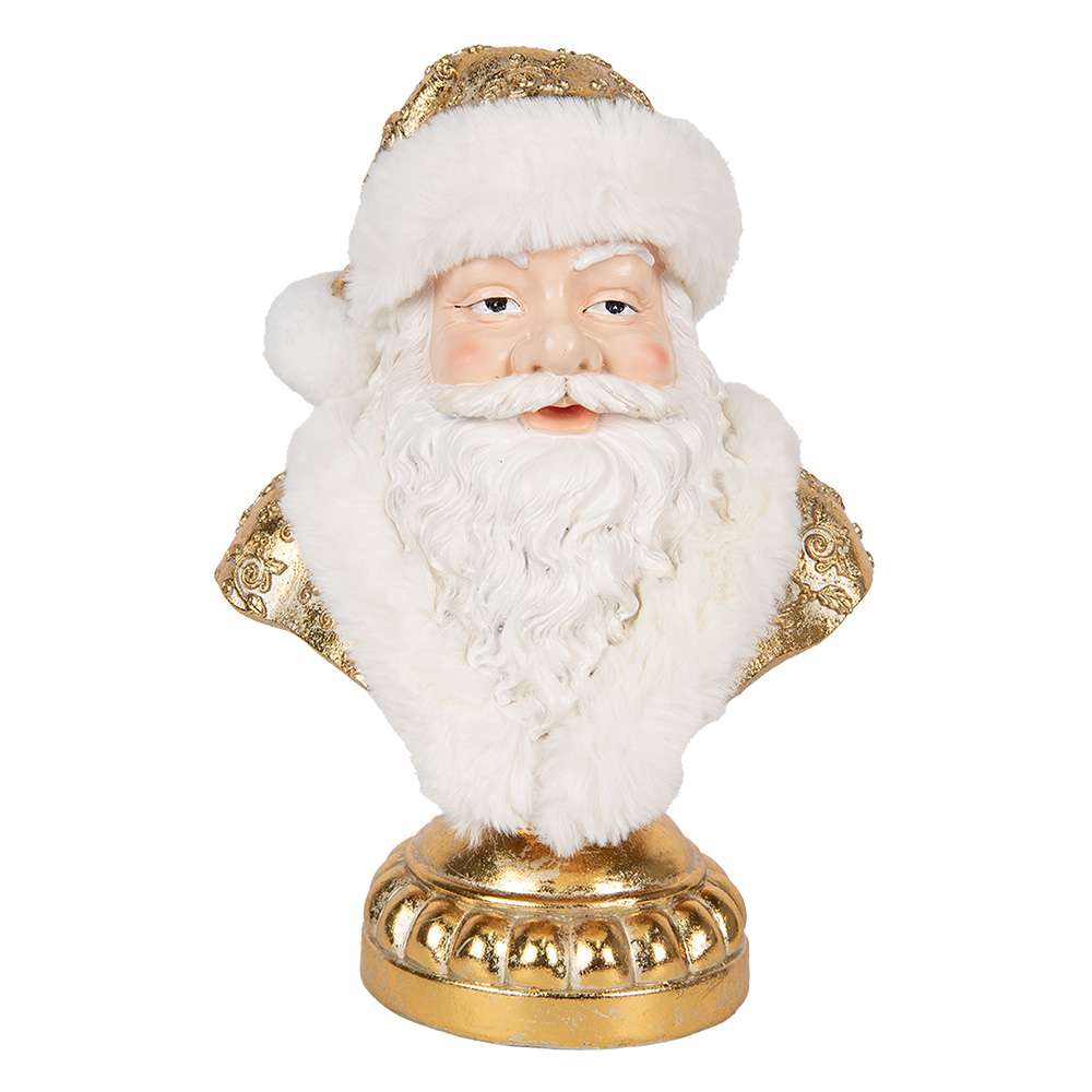 [6PR5699] Decoratie buste kerstman 23x15x32 cm