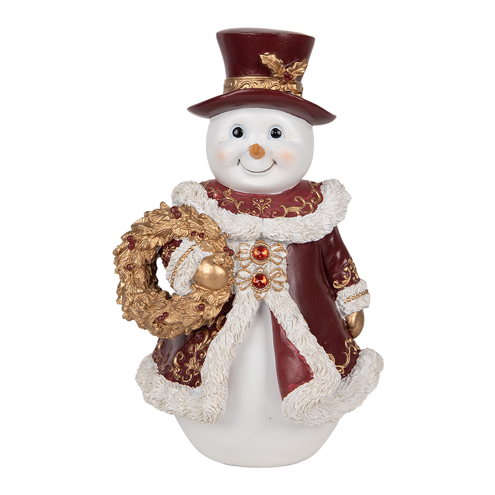 [6PR5703] Decoratie sneeuwman 15x14x24 cm