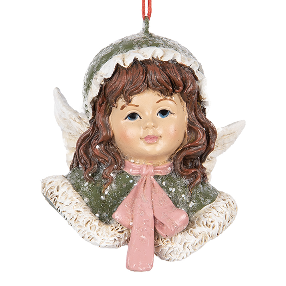 [6PR5705] Decoratie hanger engel 7x7x7 cm