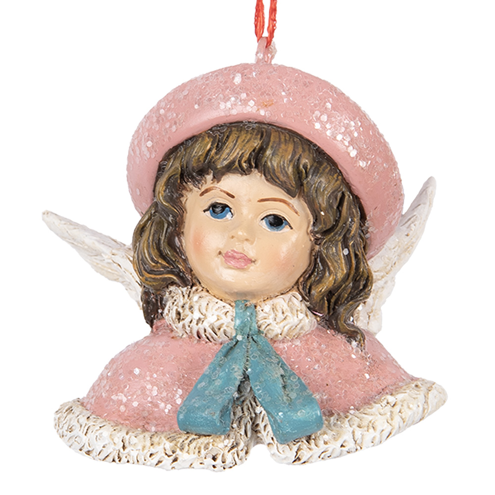 [6PR5706] Decoratie hanger engel 8x7x7 cm