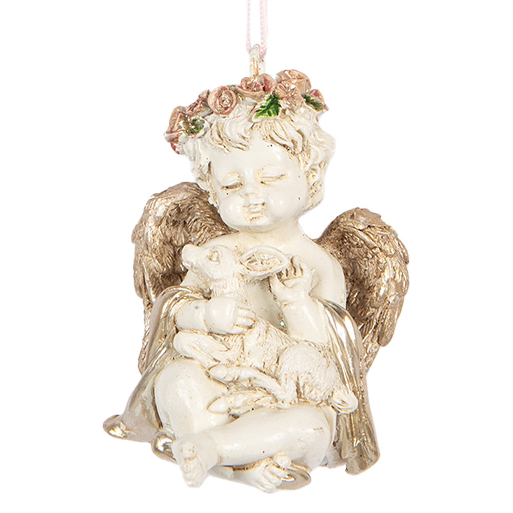 [6PR5707] Decoratie hanger engel 5x4x6 cm