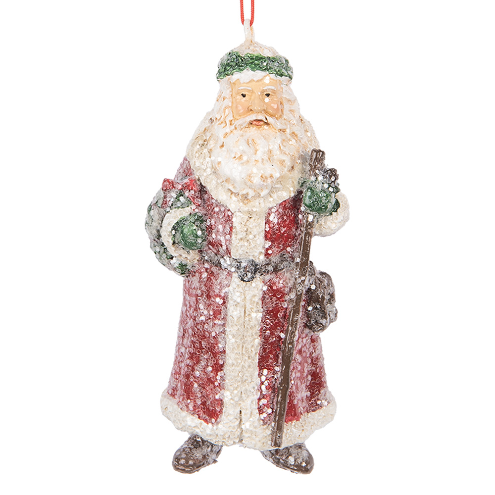 [6PR5708] Decoratie hanger kerstman 5x4x12 cm