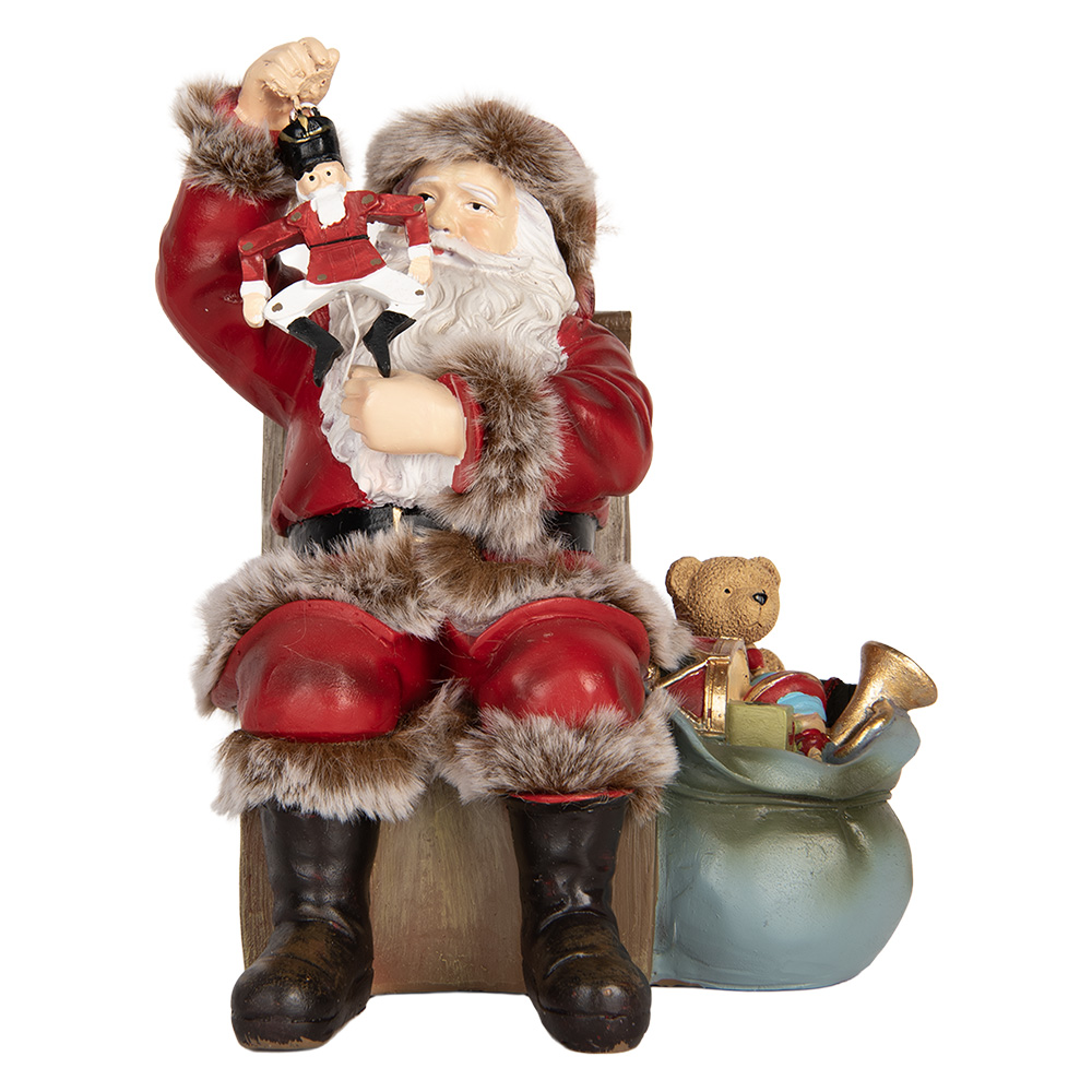 [6PR5749] Decoratie kerstman 16x13x19 cm