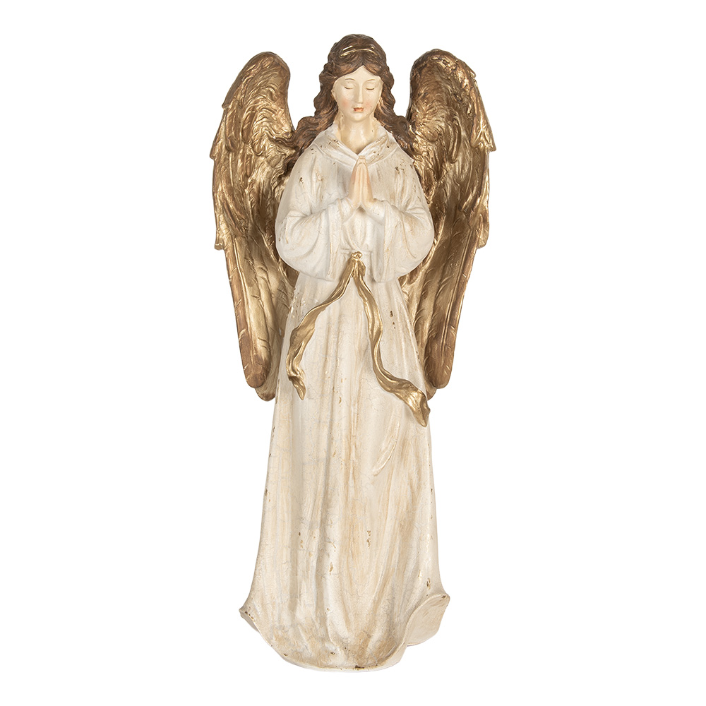 Decoratie engel 23x12x47 cm